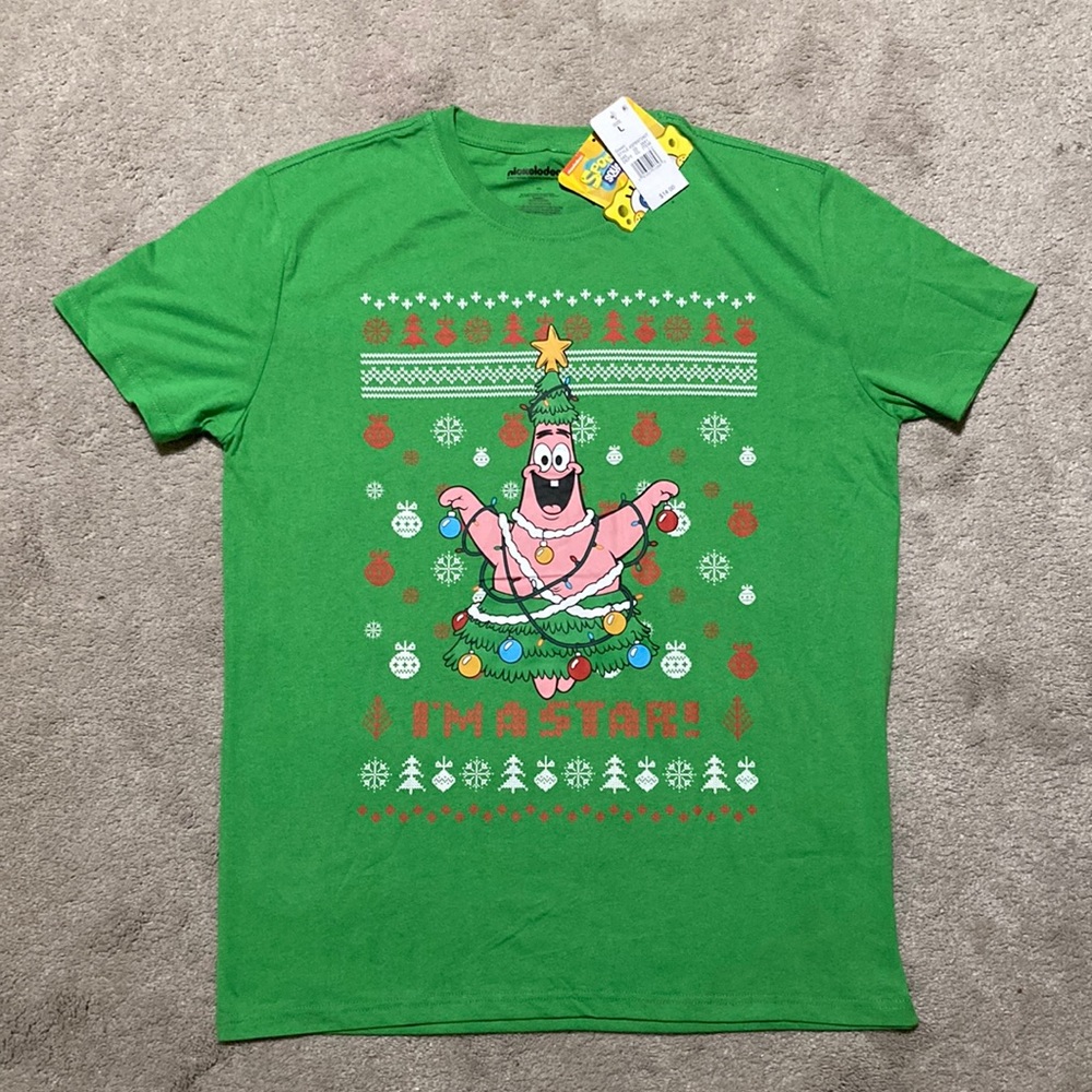 NEW Spongbob Christmas t-shirt